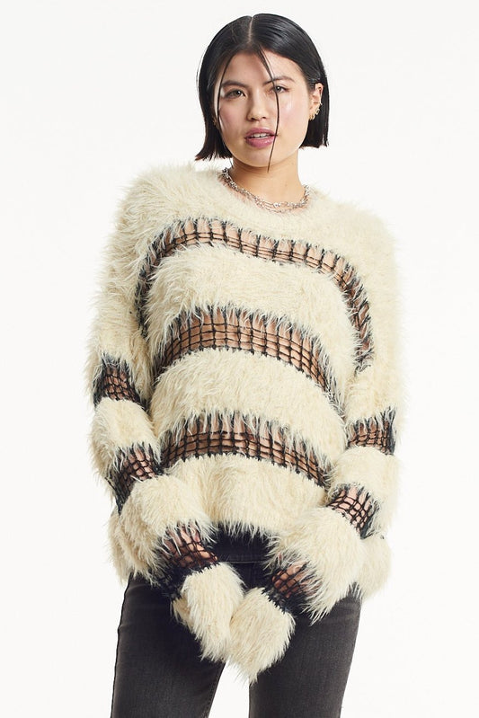 Beetle Contrast Stripe Knit